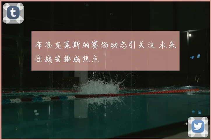 布洛克莱斯纳赛场动态引关注 未来出战安排成焦点